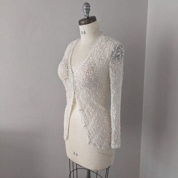 Beautiful Long Sleeve Crochet Cardigan - Picture 2 of 5